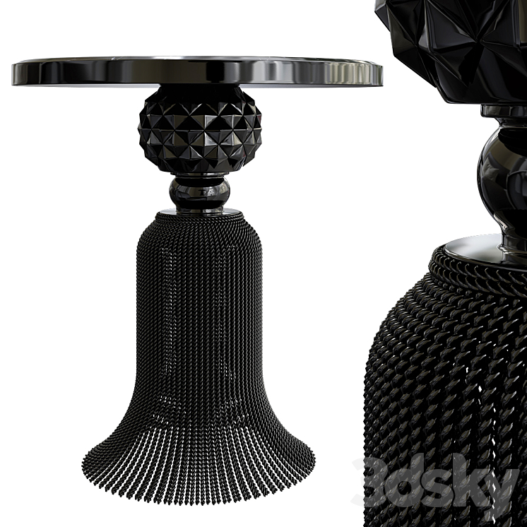 Kay Noir Marble Tassel Table 3DS Max - thumbnail 2