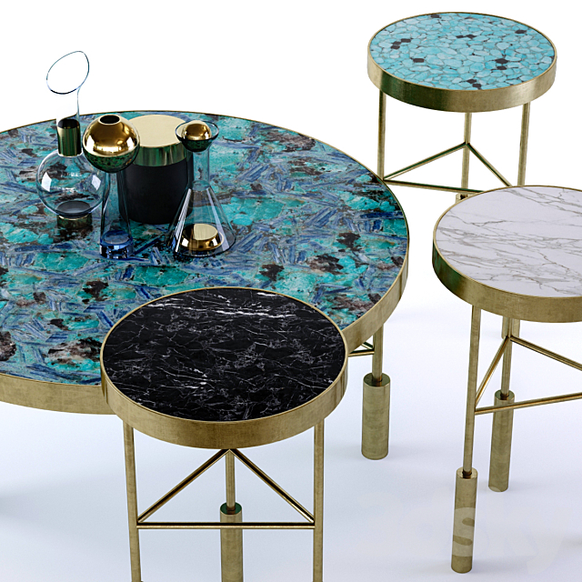 Kelly Wearstler Sedona Tables 3DSMax File - thumbnail 2