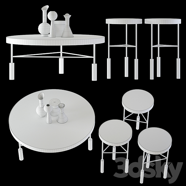 Kelly Wearstler Sedona Tables 3DSMax File - thumbnail 3