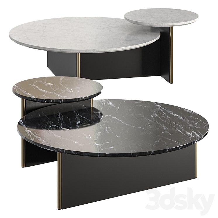 Kendo Mobiliario Ant Coffee Tables 3DS Max Model - thumbnail 1