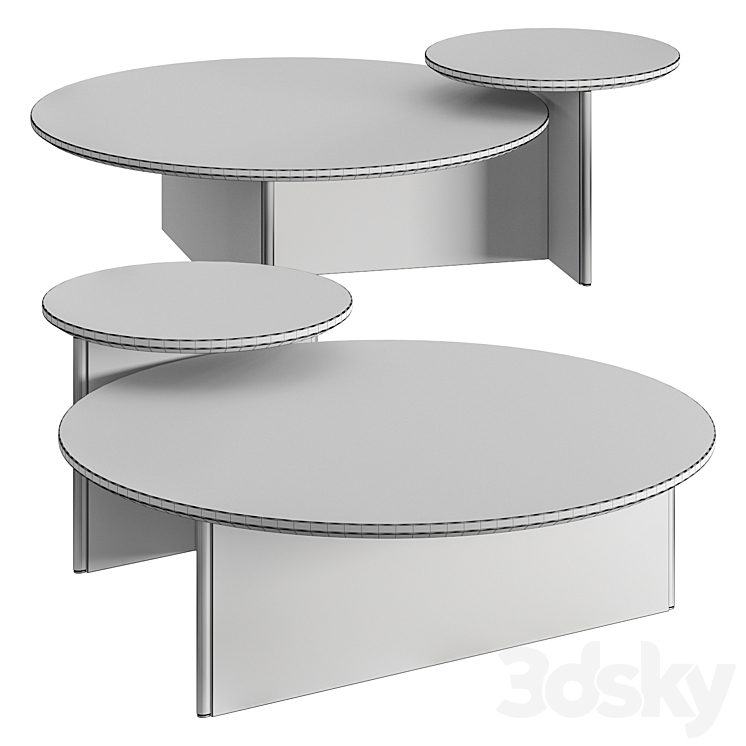 Kendo Mobiliario Ant Coffee Tables 3DS Max Model - thumbnail 2