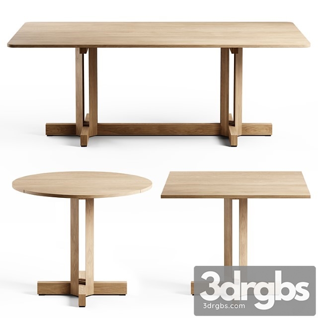 Kettal Altar Dinning Table Set 1 3dsmax Download - thumbnail 1