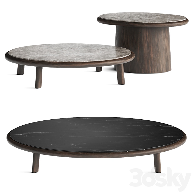 Kettal Giro Coffee Tables 3DS Max Model - thumbnail 3