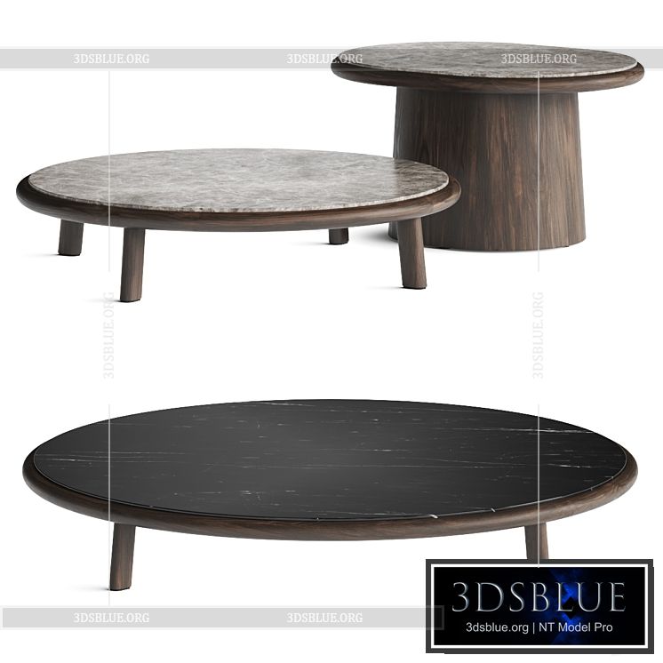 Kettal Giro Coffee Tables 3DS Max - thumbnail 3