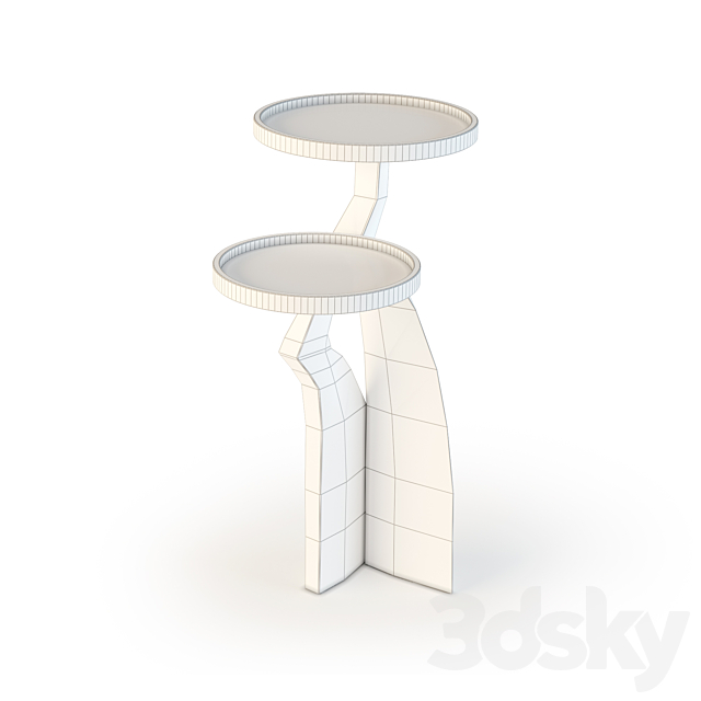 Kifu Paris Chital Side table 3DS Max Model - thumbnail 3