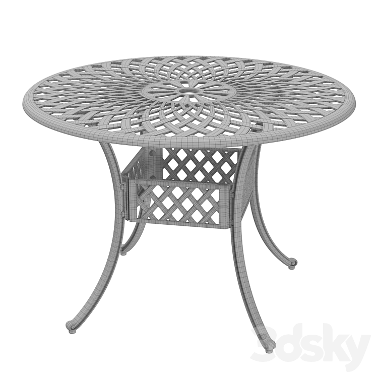 “Kinger Home – 41″” Aiden Round Patio Table” 3DS Max - thumbnail 2