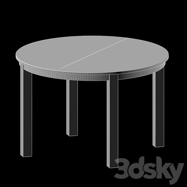 Kitchen table Byursta 3DS Max Model - thumbnail 3