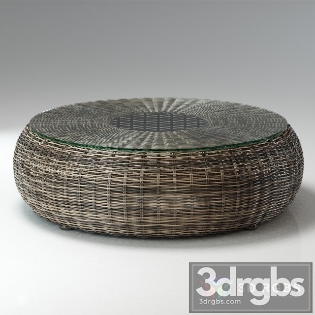 Kiwi Rattan Table 3dsmax Download - thumbnail 1