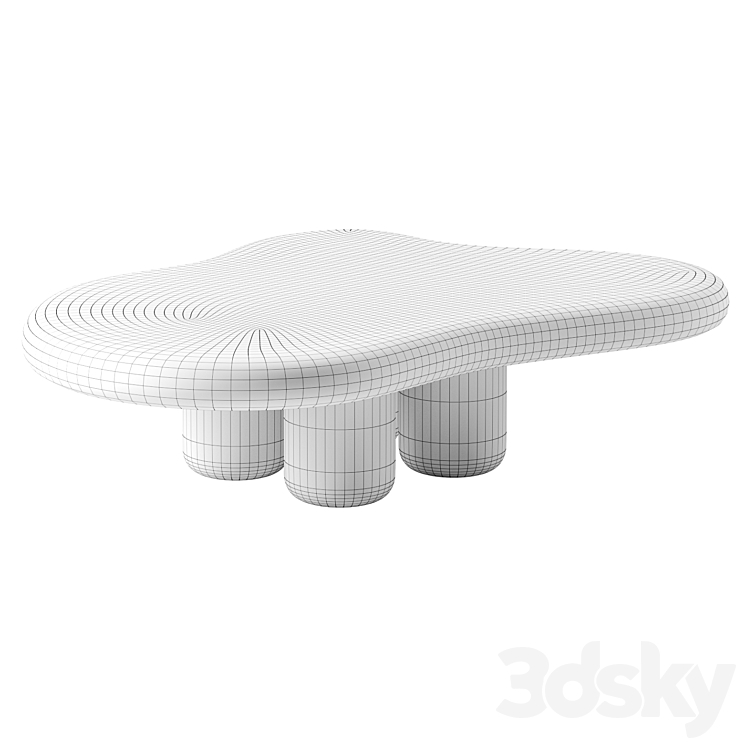 KLAKSA Coffee table by NUMO 3DS Max Model - thumbnail 2