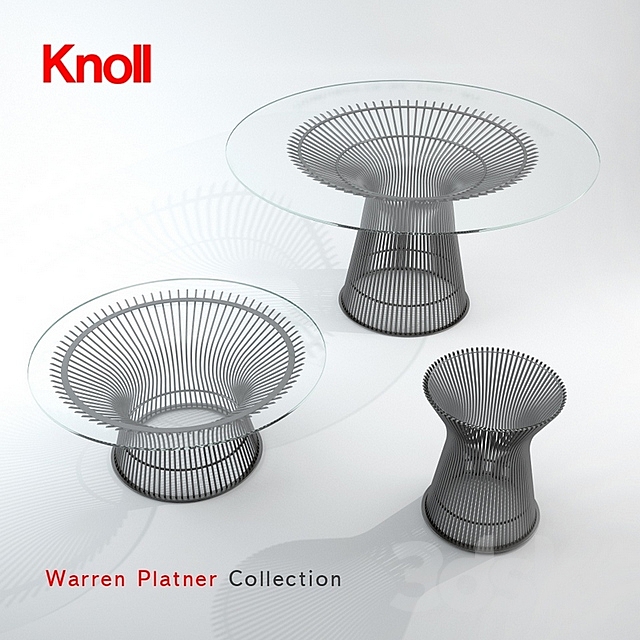 Knoll _ Platner Dining and Low Tables 3ds Max - thumbnail 1