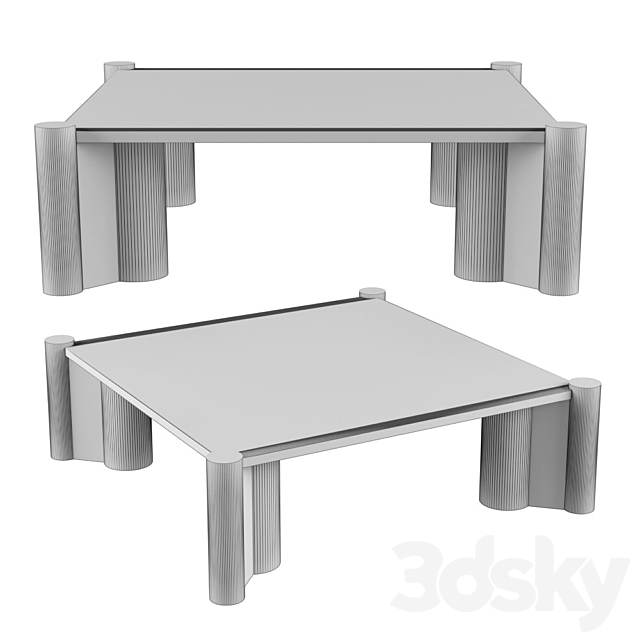 Knoll jumbo table 3ds Max - thumbnail 2