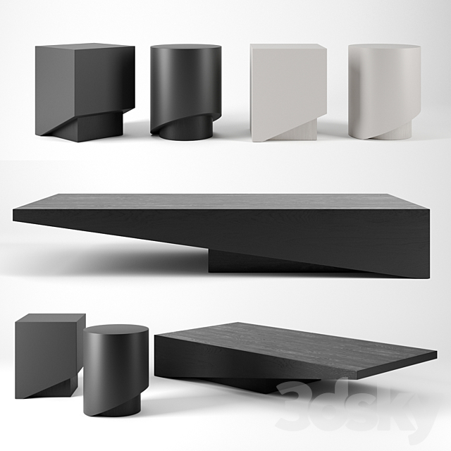 KOBE coffee tables by Piet Boon 3DSMax File - thumbnail 1