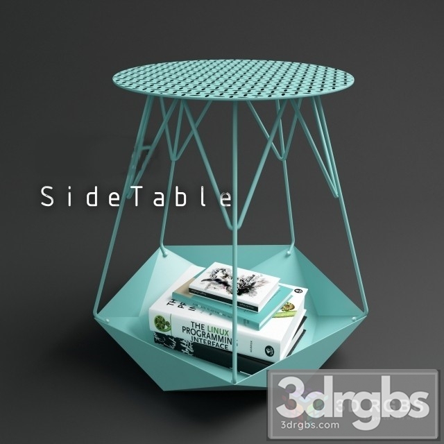 Krater Side Table 3dsmax Download - thumbnail 1