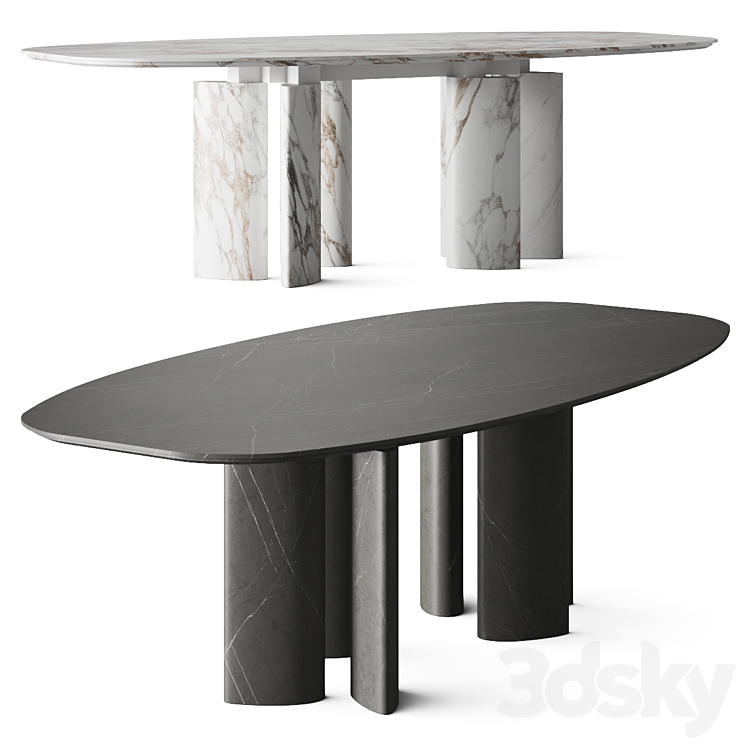 Kreoo Ellenico Dining Table 3DS Max - thumbnail 1