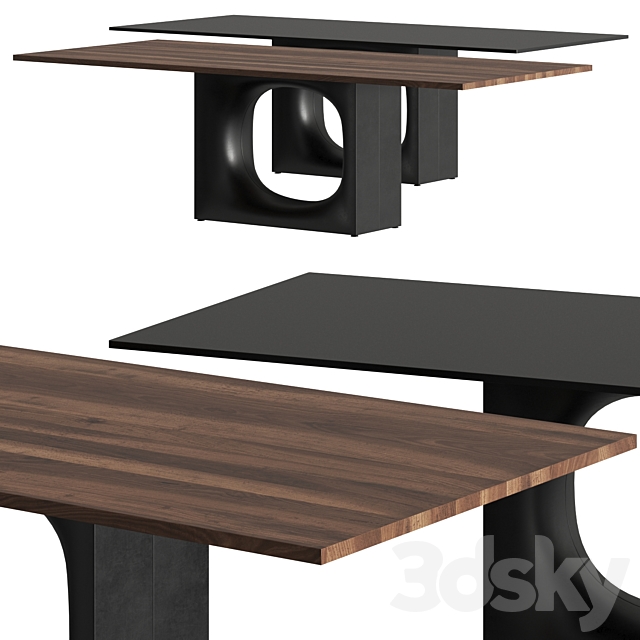 Kristalia Holo Dining Table 3DSMax File - thumbnail 1