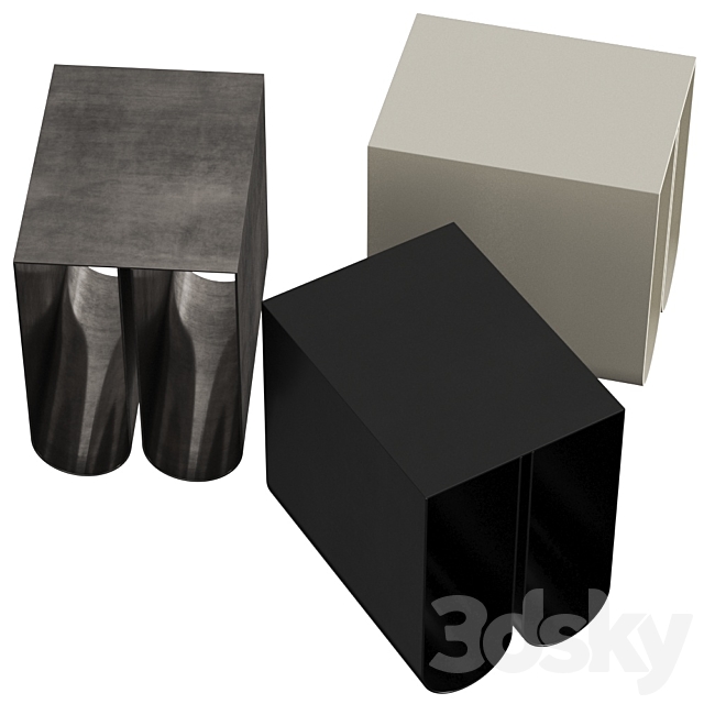 Kristina Dam Studio Curved Coffee Tables 3DSMax File - thumbnail 2