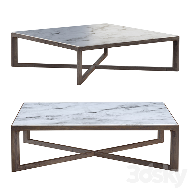 Krusin Coffee Table 3DS Max Model - thumbnail 3