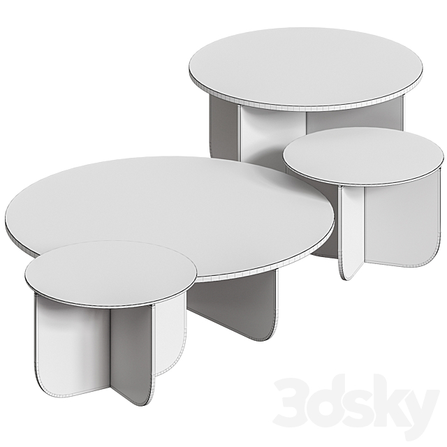 La cividina mil tables 3DS Max Model - thumbnail 2