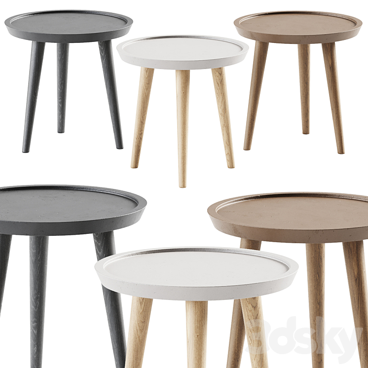 La Forma Living Side Table 3DS Max Model - thumbnail 1