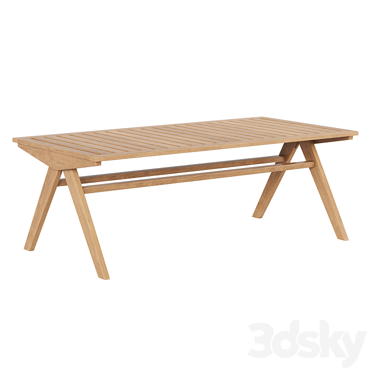 La Redoute Folda garden outdoor table 3DS Max Model - thumbnail 1