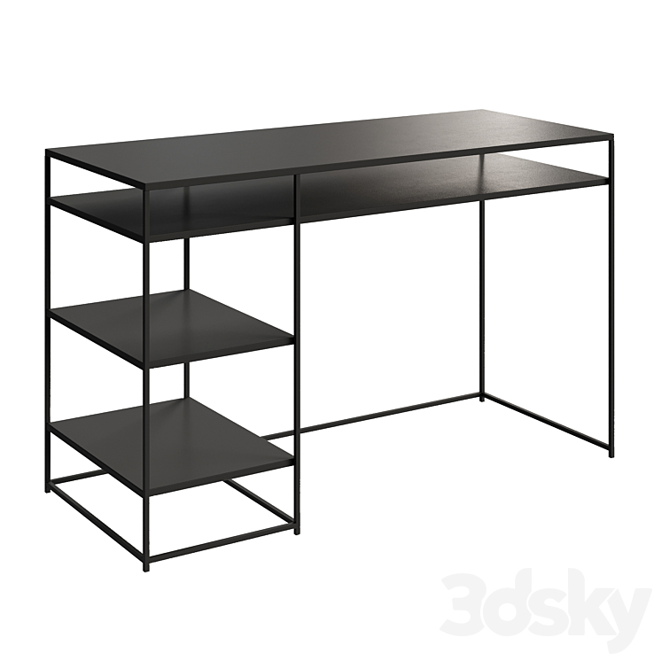 La Redoute Metal Writing Desk Hiba 3DS Max Model - thumbnail 1