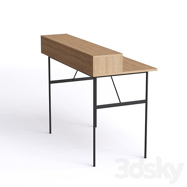 La Redoute Nyjo Writing desk with extension 3DS Max Model - thumbnail 3