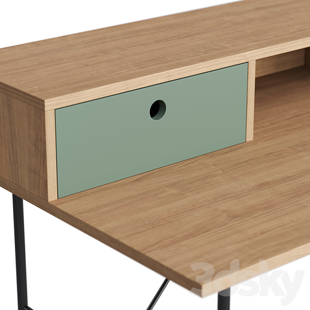 La Redoute Nyjo Writing desk with extension 3DS Max Model - thumbnail 4