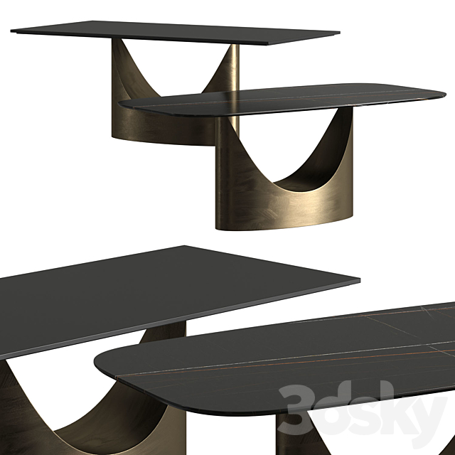 Lago U Dining Tables 3DSMax File - thumbnail 1