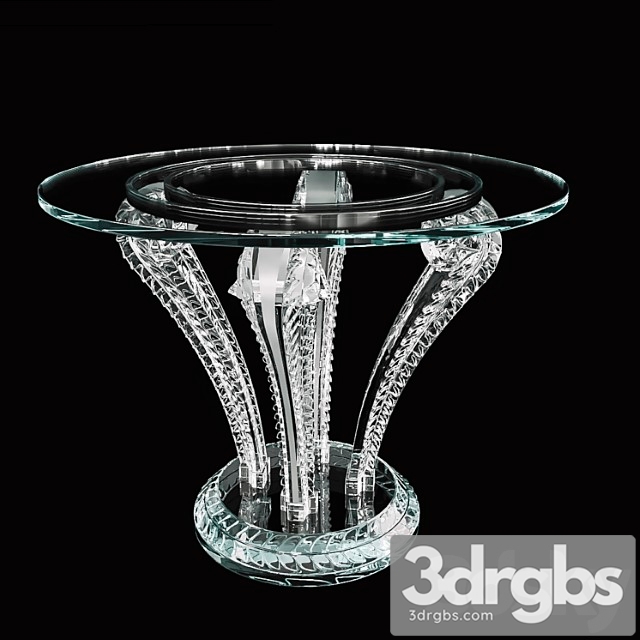 Lalique Marsan Pedestal Table 2 3dsmax Download - thumbnail 1