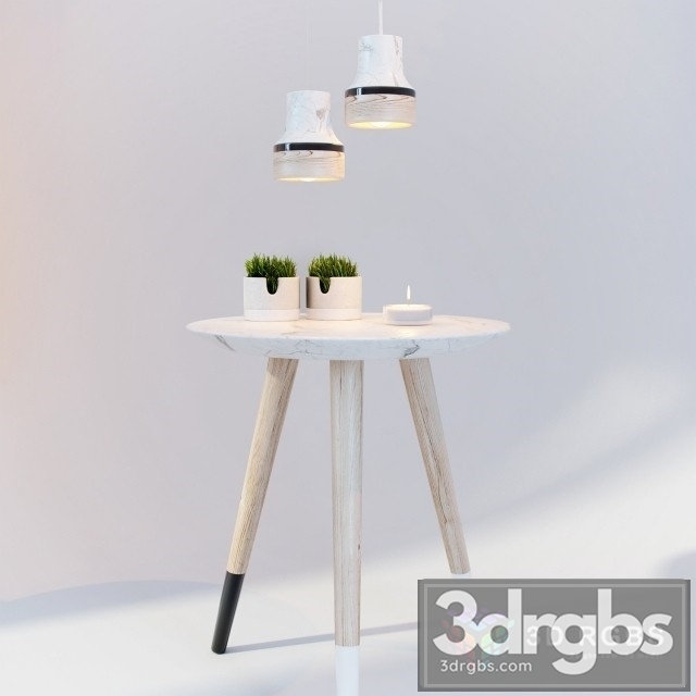 Lamp Table Decor Dodo 3dsmax Download - thumbnail 1