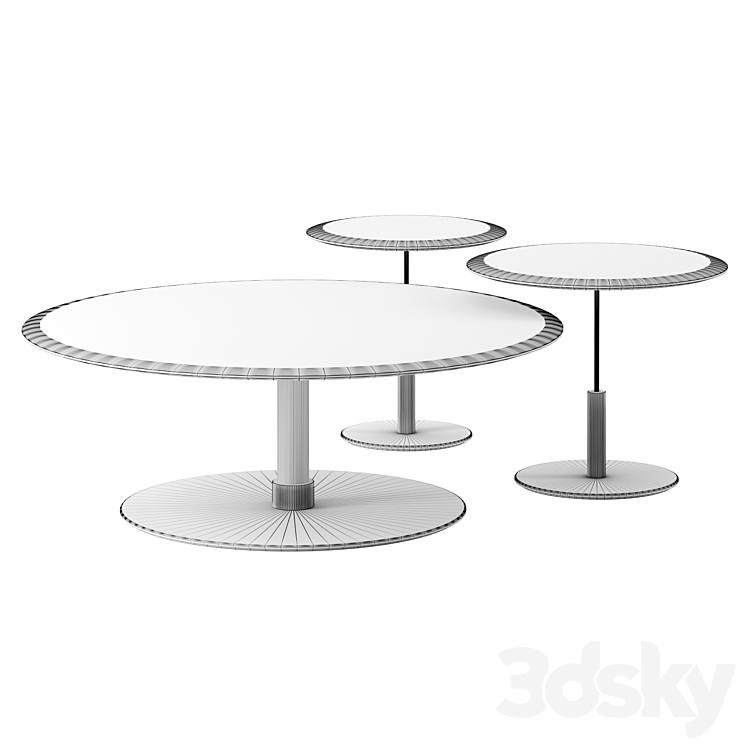 Lancer coffee tables by Bernhardt Design 3DS Max Model - thumbnail 2