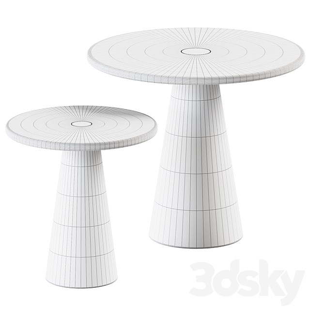 Large Brimstone Side Table by Sir Terence Conran _ Coffee table 3DS Max Model - thumbnail 2