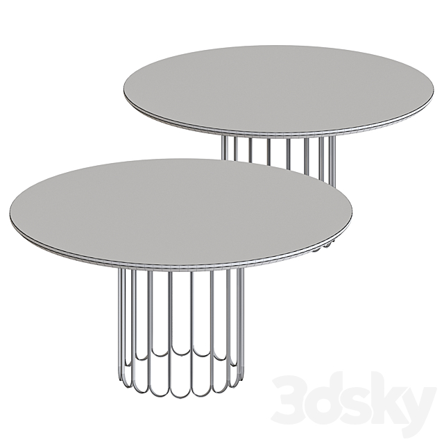 Laskasas Cheryl Dining Table 3DS Max Model - thumbnail 2