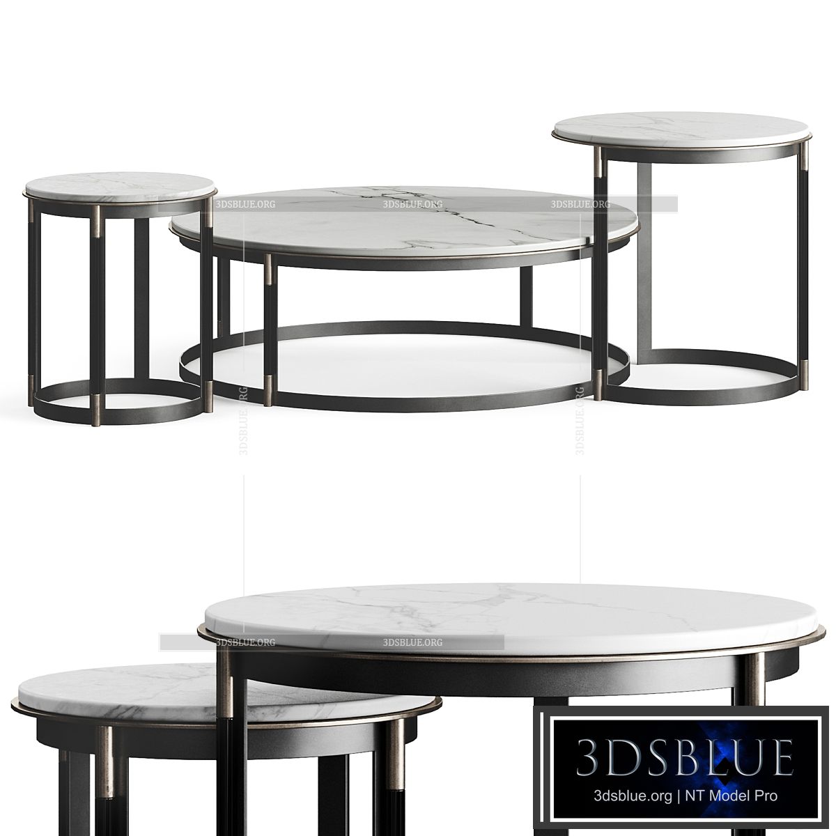 Laskasas Lyssa Coffee Table 3DS Max - thumbnail 3