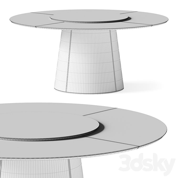 Laskasas Marilyn Dining Table 3DS Max - thumbnail 2