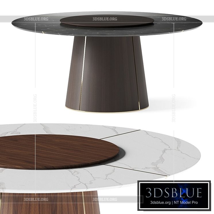 Laskasas Marilyn Dining Table 3DS Max - thumbnail 3