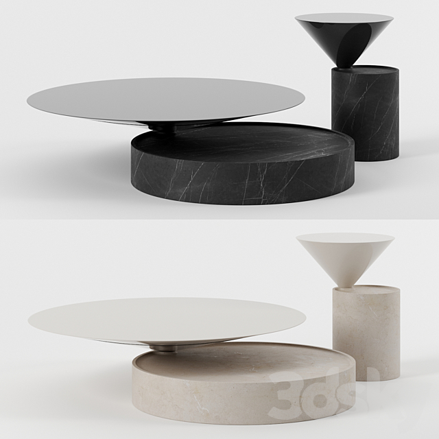 Laurel coffee tables by De La Espada 3DSMax File - thumbnail 1