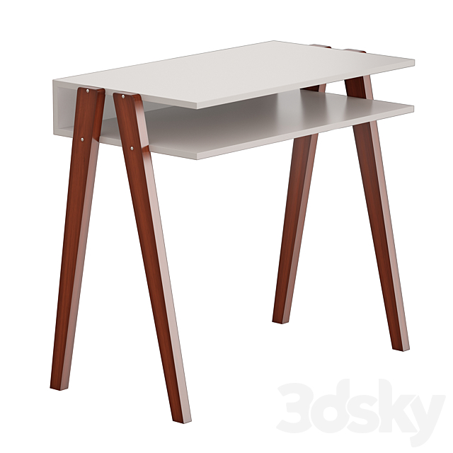 LAUREL DESK (Black and White) 3DSMax File - thumbnail 1