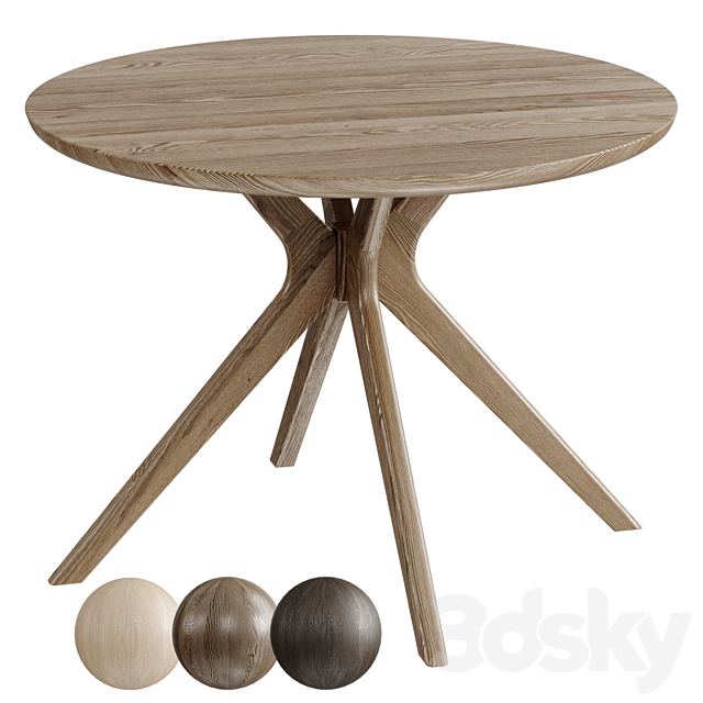 Leipzig table from Deephouse 3ds Max - thumbnail 1