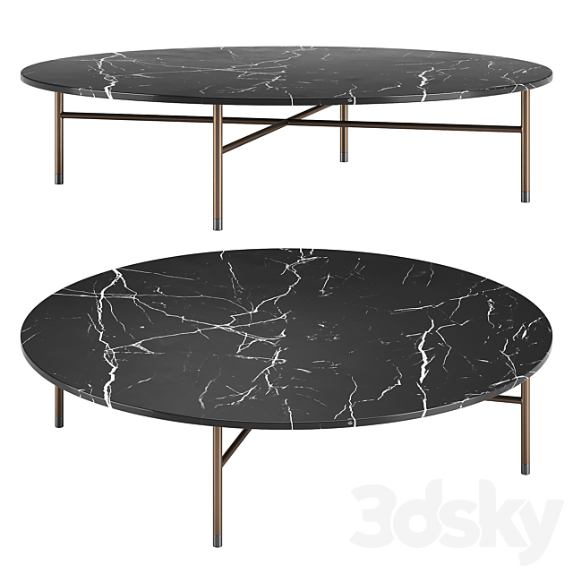 Lelong 23 Tables by Minotti 3DS Max Model - thumbnail 2