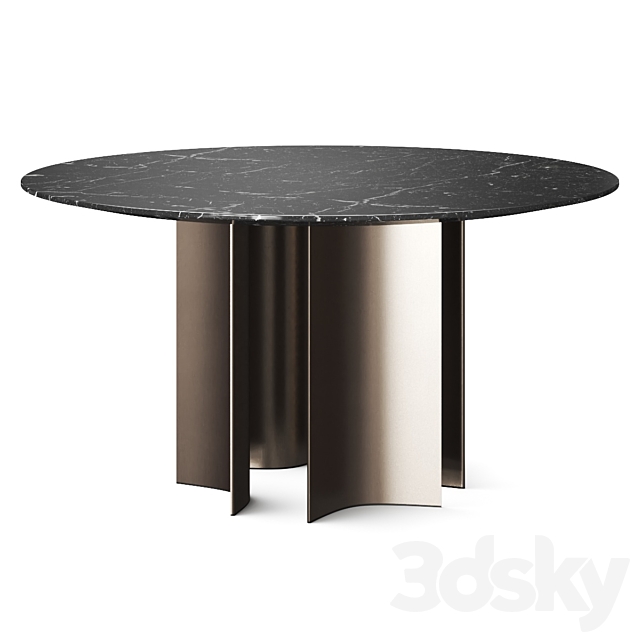 Lema Gullwing Round Dining Table 3DSMax File - thumbnail 1