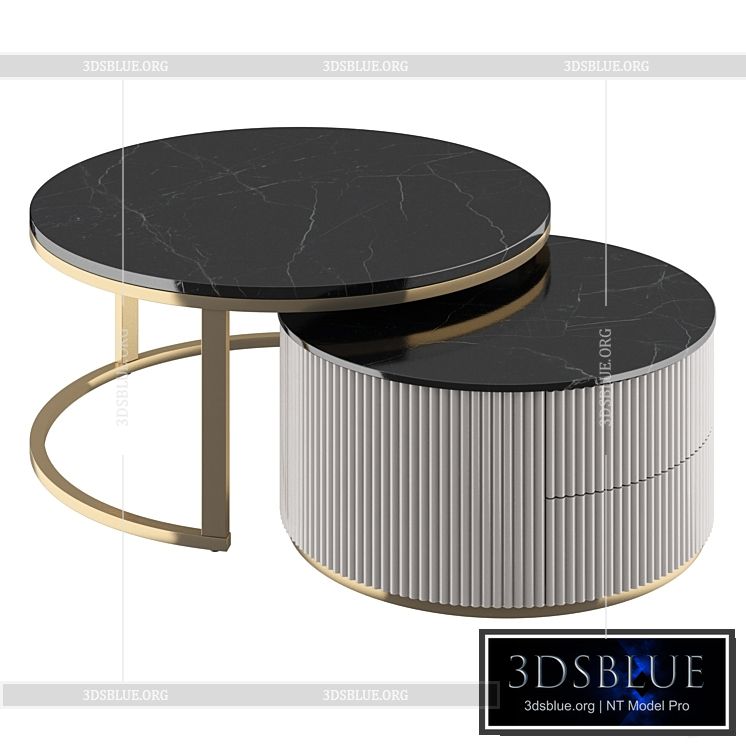 Light Luxury Tea Table 3DS Max - thumbnail 3