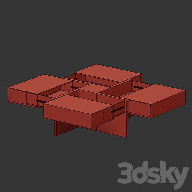 Lipscomb Coffee Table 3DSMax File - thumbnail 2