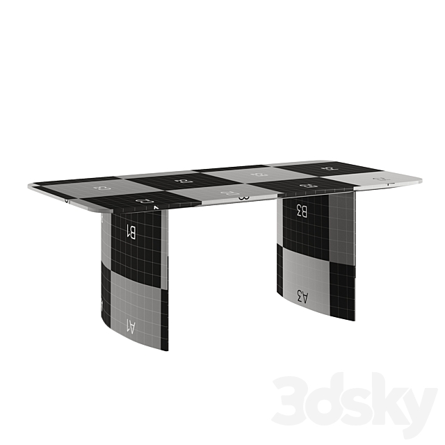 Litto table 200cm 3DS Max Model - thumbnail 5