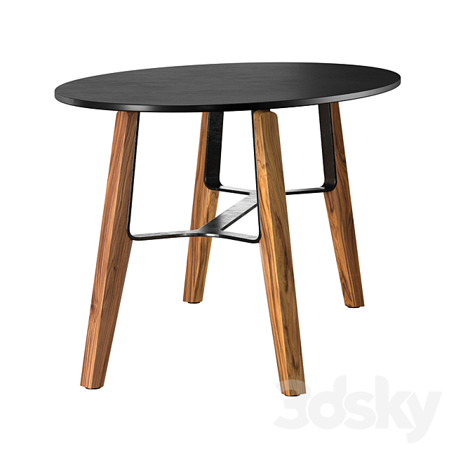 Liu CT oval Coffee Table 3DSMax File - thumbnail 3