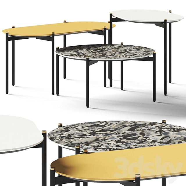 Liu Jo Living Collection Caillou Coffee Tables 3DSMax File - thumbnail 1