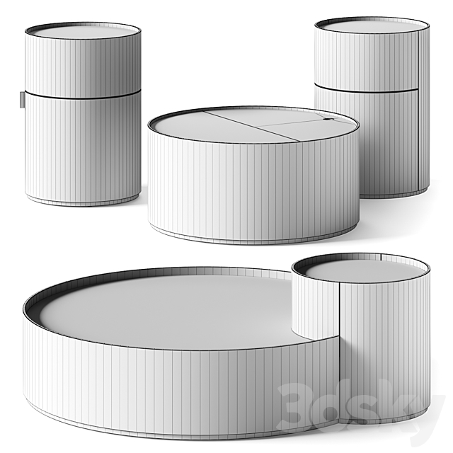 Living Divani Moon Coffee & Side Tables 3DSMax File - thumbnail 5