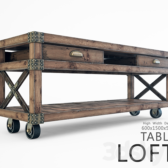 Loft table 3DSMax File - thumbnail 3