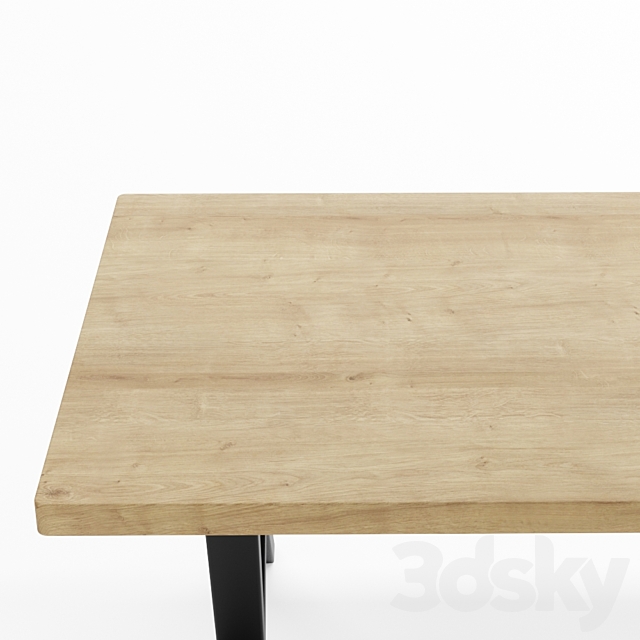 Loft table SP08 3DS Max Model - thumbnail 2