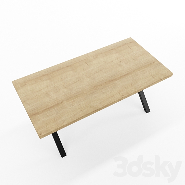 Loft table SP08 3DS Max Model - thumbnail 4